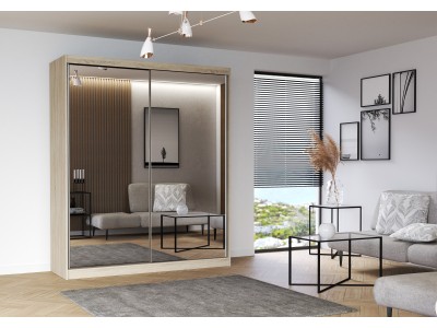 Гардероб с плъзгащи врати Multi 20 (дъб сонома) (203 см)